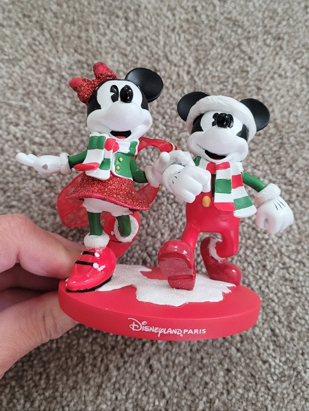 Disney Park Paris Mickey Mouse Christmas Tree Ornament